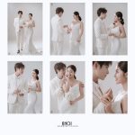 Bộ ảnh pre-wedding cặp đôi với phong cách Hàn Quốc nhẹ nhàng, thanh lịch trong studio.