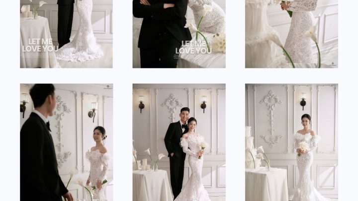 Bộ sưu tập ảnh cưới phong cách Hàn Quốc sang trọng và lãng mạn của cặp đôi.