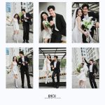 Bộ ảnh pre-wedding cặp đôi với phong cách Hàn Quốc nhẹ nhàng và vui tươi tại bối cảnh đường phố.
