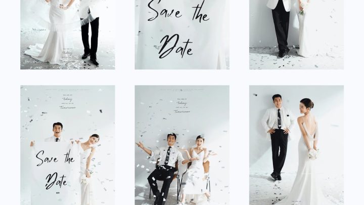 Bộ ảnh cưới pre-wedding phong cách Hàn Quốc với concept vui tươi và sang trọng.