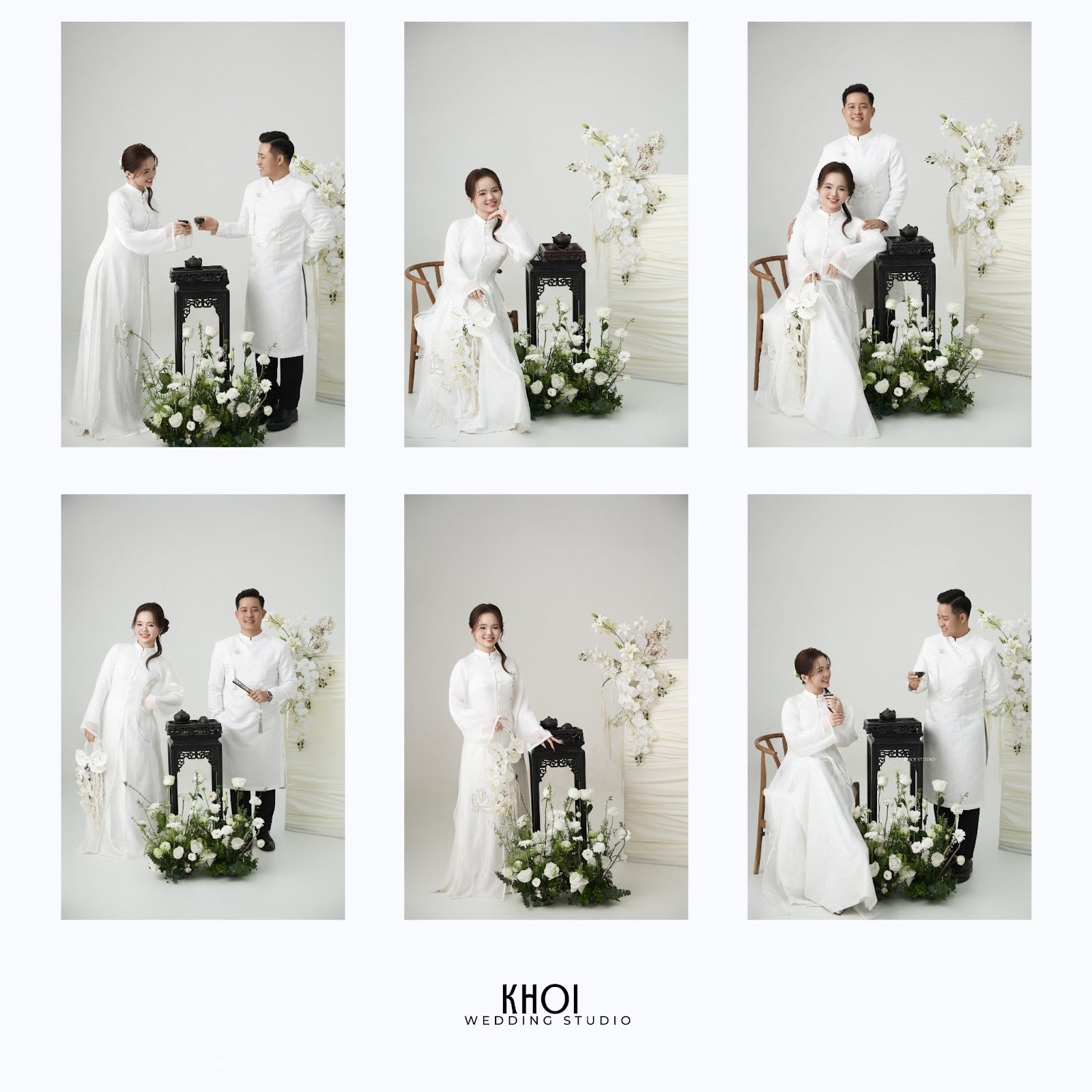 Khoảnh khắc tình tứ và tự nhiên của cặp đôi trong studio ảnh cưới TP Vinh.
