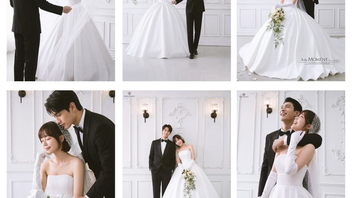 Bộ ảnh cưới cặp đôi phong cách Hàn Quốc sang trọng và nhẹ nhàng được chụp tại studio.