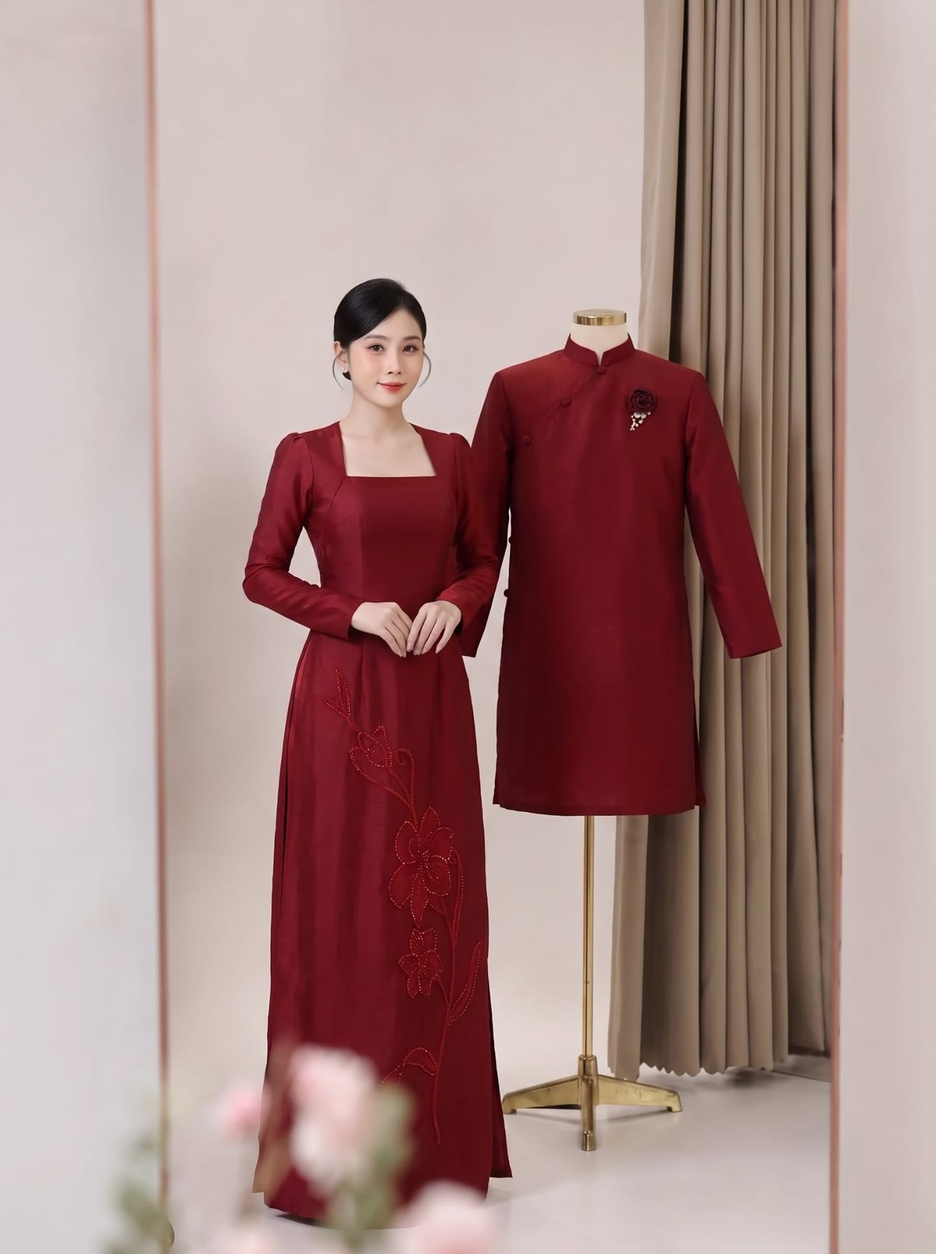 Cổng cưới trang trí hoa tươi đơn giản tinh tế tại studio Khói Studio TP Vinh Nghệ An