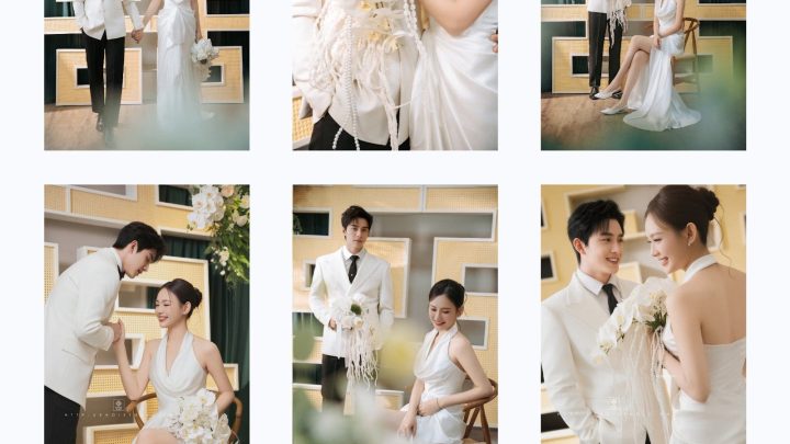 Bộ ảnh cưới phong cách Hàn Quốc nhẹ nhàng và sang trọng của cặp đôi tại studio.