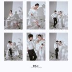 Bộ ảnh pre-wedding phong cách Hàn Quốc sang trọng với tông màu trắng chủ đạo.