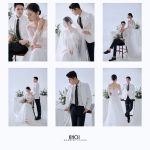 Bộ ảnh cưới phong cách Hàn Quốc nhẹ nhàng và sang trọng được thực hiện tại studio.